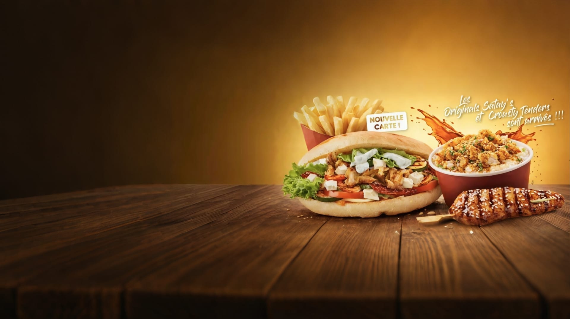 Délicieux kebab Mexi Kebab - 100% poulet français et burgers gourmands